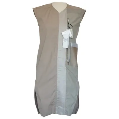 Pre-owned Rick Owens Mini Dress In Beige