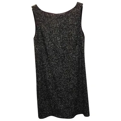 Pre-owned Escada Wool Mid-length Dress In Black