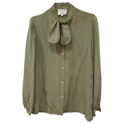 Pre-owned Valentino Silk Shirt In Green