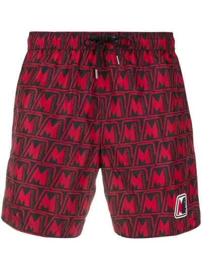 Moncler Men's Mare Boxer Shorts In Red