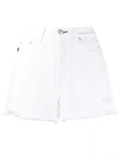 Rag & Bone Mid-rise Denim Shorts In White