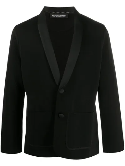 Neil Barrett Shawl-lapel Single-breasted Blazer In Black