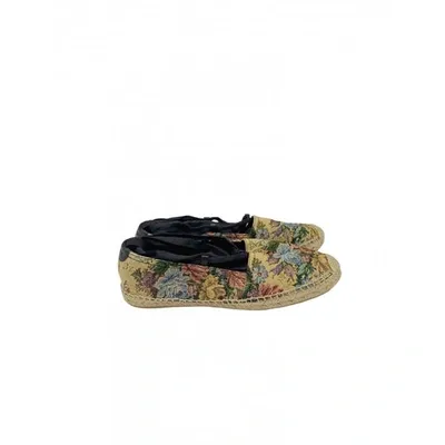 Pre-owned Saint Laurent Cloth Espadrilles In Multicolour