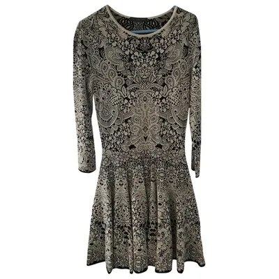 Pre-owned Alexander Mcqueen Mini Dress In Multicolour