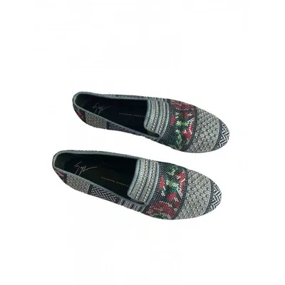 Pre-owned Giuseppe Zanotti Cloth Flats In Multicolour