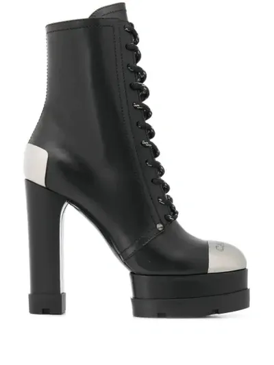 Casadei Rock City 135 Platform Boots In Black