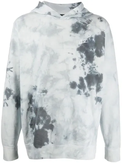 Nike Sportswear Men's Tie-dye Pullover Hoodie In Blue