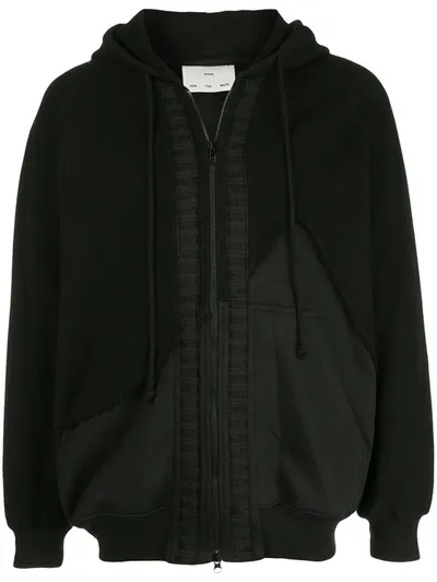 Song For The Mute Layered Hodded Jacket In Black