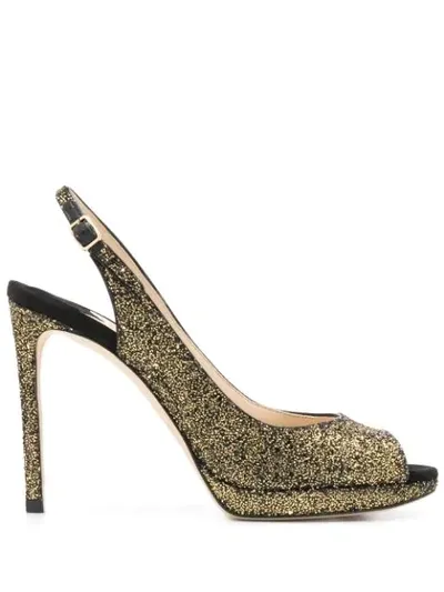 Jimmy Choo Nova 100mm Pumps In Gold