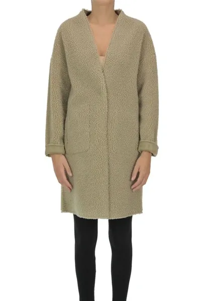 Betta Corradi Eco-shearling Coat In Neutral