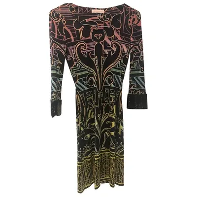 Pre-owned Matthew Williamson Silk Mid-length Dress In Multicolour