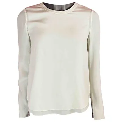 Pre-owned Chloé Silk Blouse In Beige