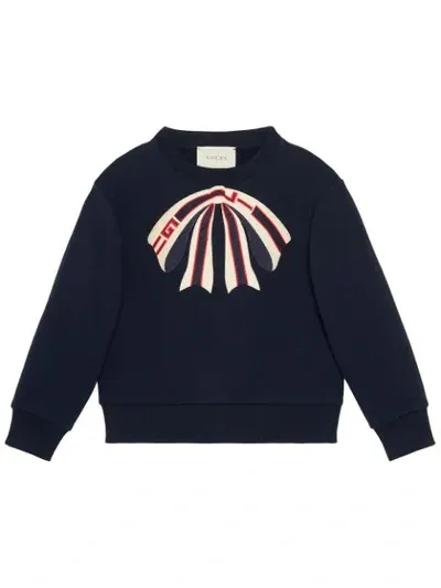 Gucci Kids' Children's Sweatshirt With Bow In Blue