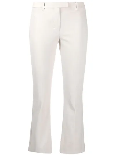 Max Mara Cropped Trousers In Nude