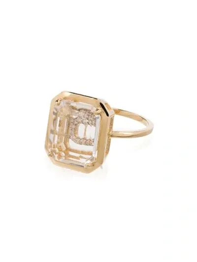 Mateo 14k Yellow Gold C Initial Diamond Ring