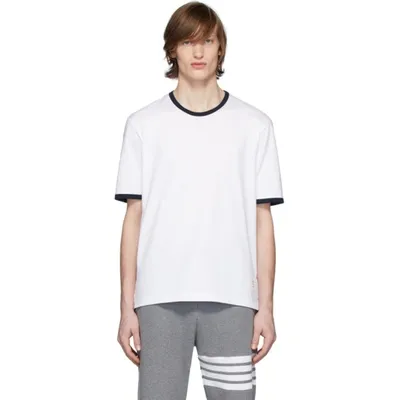 Thom Browne Ringer Medium-weight T-shirt In White