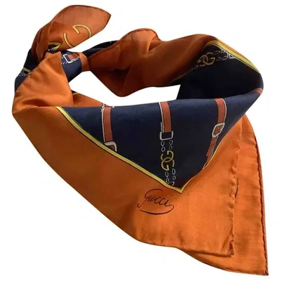 Pre-owned Gucci Silk Neckerchief In Multicolour