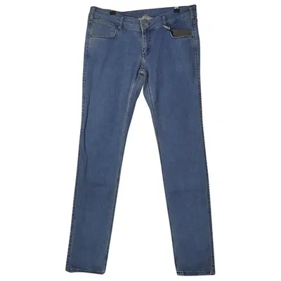 Pre-owned Calvin Klein Slim Jeans In Blue