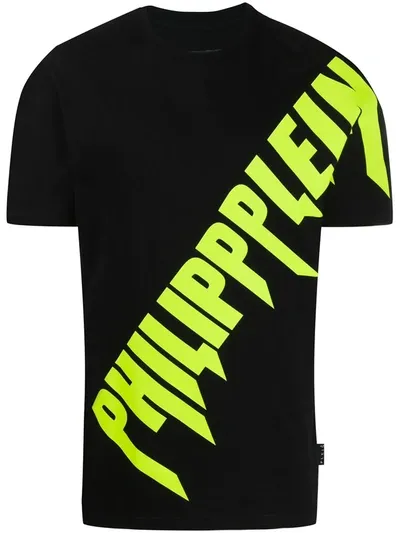 Philipp Plein Logo Print T-shirt In Black