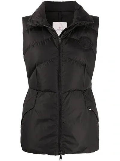 Moncler Beurre Padded Gilet In Black