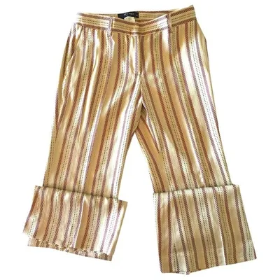 Pre-owned Etro Large Pants In Beige