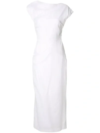 Georgia Alice Lily Boat Neck Long Dress In White