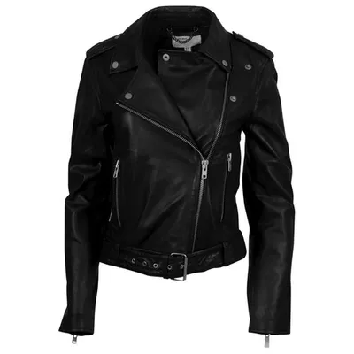 Pre-owned Muubaa Leather Jacket In Black