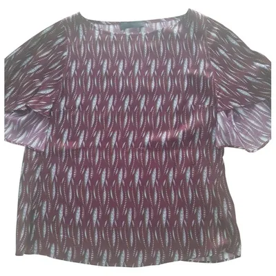 Pre-owned Trussardi Burgundy Viscose Top