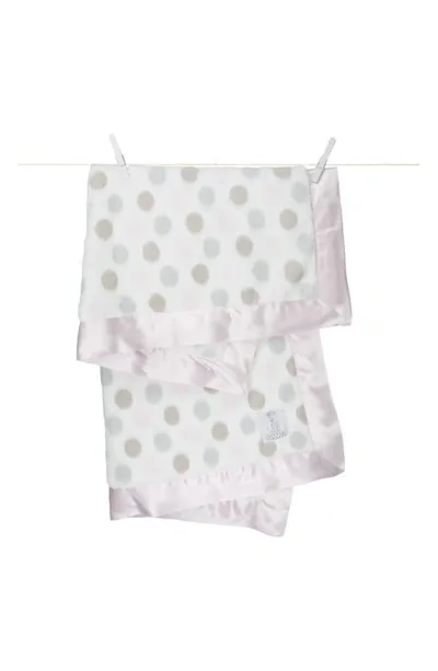 Little Giraffe Kids' Luxe Dot Blanket In Pink