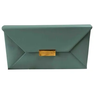 Pre-owned Stella Mccartney Cloth Clutch Bag In Blue