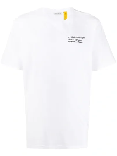 Moncler Logo-print Relaxed-fit T-shirt In White