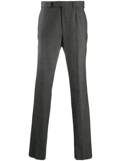 Ermenegildo Zegna Pleat Detailed Tailored Trousers In Grey