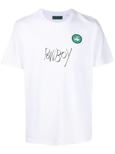 Société Anonyme Powboy Logo T-shirt In White