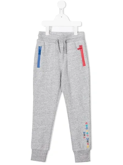 Little Marc Jacobs Kids' Logo-print Track Pants In Grey