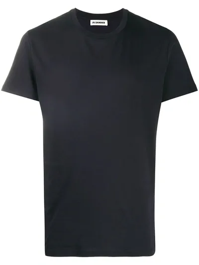 Jil Sander Round Neck T-shirt In Blue