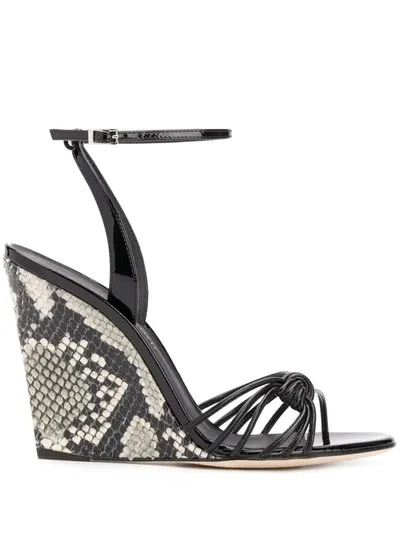 Giuseppe Zanotti Ylenia 105mm Wedge Sandals In Black