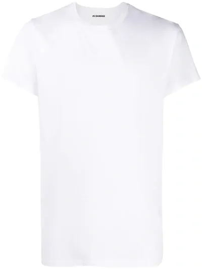 Jil Sander Round Neck T-shirt In White