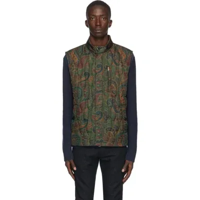 Etro Green Paisley Vest