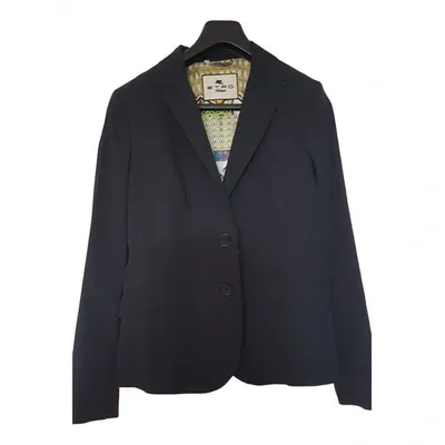 Pre-owned Etro Black Cotton Jacket