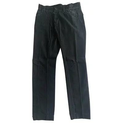 Pre-owned Dolce & Gabbana Trousers In Black