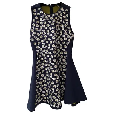 Pre-owned Kenzo Mini Dress In Blue