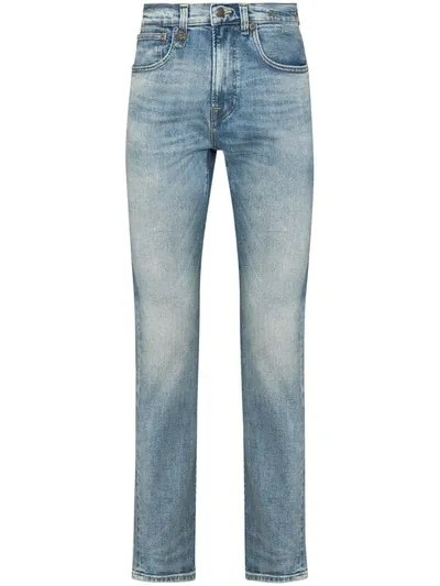 R13 Skate Slim-leg Jeans In Blue