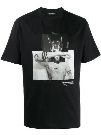 Neil Barrett Doberman T-shirt In Black