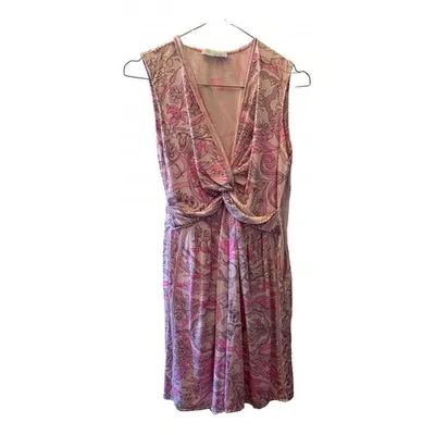 Pre-owned Emilio Pucci Silk Mini Dress In Pink