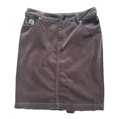 Pre-owned Max Mara Mid-length Skirt In Brown