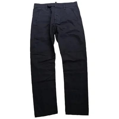 Pre-owned Dsquared2 Trousers In Blue