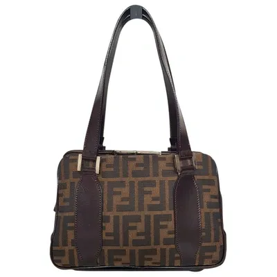 Pre-owned Fendi Cloth Handbag In Brown