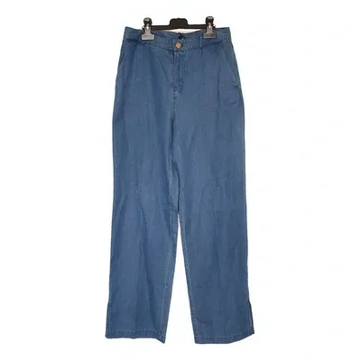 Pre-owned Tommy Hilfiger Large Pants In Blue