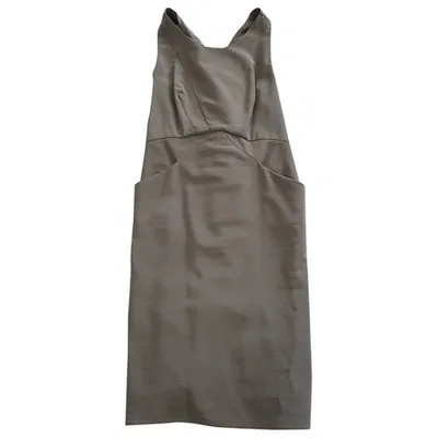 Pre-owned Armani Collezioni Mid-length Dress In Ecru