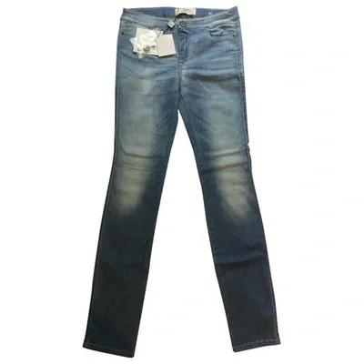 Pre-owned Max Mara Slim Jeans In Blue